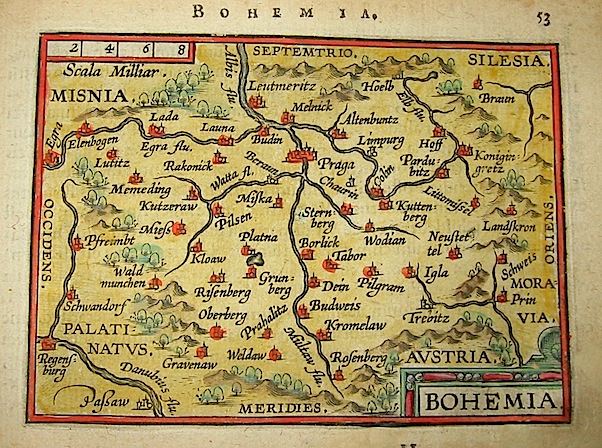 Ortelius Abraham (1528-1598) Bohemia 1601 Anversa, apud Ioannem Bapt. Vrientum